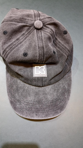 Кепка  "Logo K", garment - dyed	 (черный-ONE SIZE		)